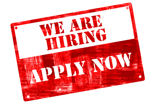 We Are Hiring Apply NOW